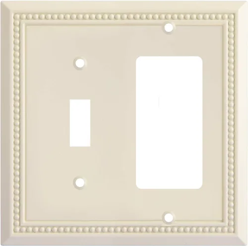 Miniatura 53 de Henne Bery Sunken Pearls - Placa de interruptor/placa de pared y cubierta de salida (decorador individual, 2 unidades, negro mate)
