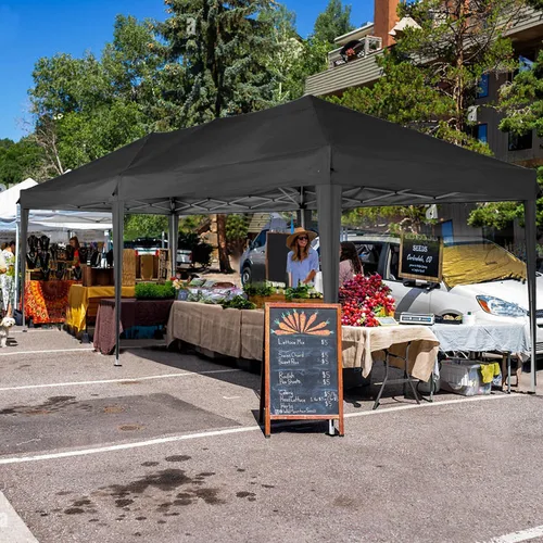 Miniatura 2 de COBIZI - Toldo desplegable de 10 x 20 pies con 6 paredes, impermeable y con protección UPF 50+, ideal para bodas, fiestas, eventos al aire libre