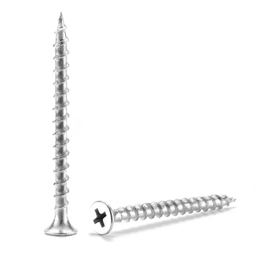 Miniatura 9 de Tornillos para paneles de yeso #8 x 3/4", 100 tornillos de madera autorroscantes rápidos de acero al carbono, cabeza plana SG TZH