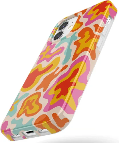 Miniatura 7 de Casely Funda para iPhone 11 Color tropical Splash Retro abstracto Diseño clásico ultra delgado