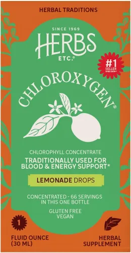 Miniatura 7 de Herbs Etc. ChlorOxygen - Gotas de limonada – 50 mg de clorofila – Apoyo de energía y vitalidad – 1 onza líquida (66 porciones)