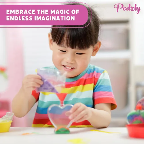Miniatura 2 de Podzly Arena decorativa a granel de 5 libras, perfecta para bodas, aulas y manualidades creativas, arena fina, no tóxica y segura para niños y Rosa