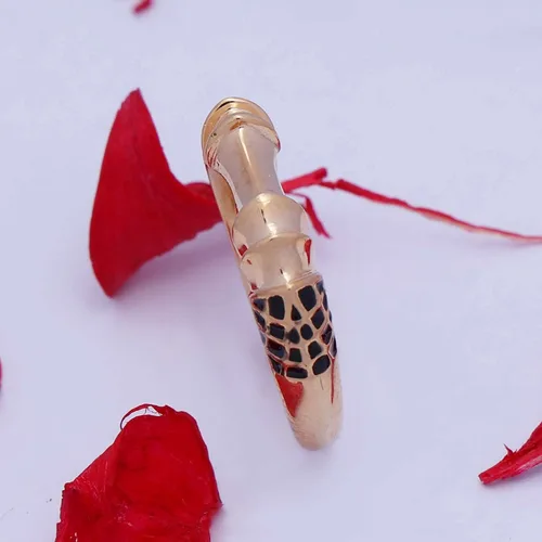 Miniatura 3 de Anillo Elden con silbato de corcel espectral de anime negro de plata 925 con acabado de oro amarillo