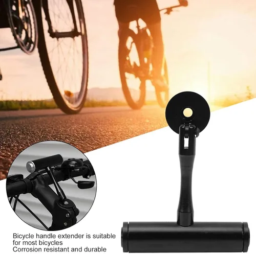 Miniatura 3 de Extensor de manillar de bicicleta, extensión de soporte de aleación de aluminio para bicicleta, extensión de espacio de bicicleta, soporte