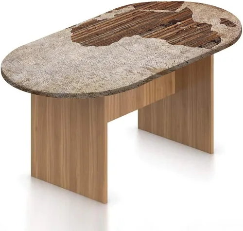 Miniatura 8 de Mantel ajustable ovalado, decoración africana, funda de poliéster elástico, mantel con estampado exótico tribal africano, para cocina, fiesta