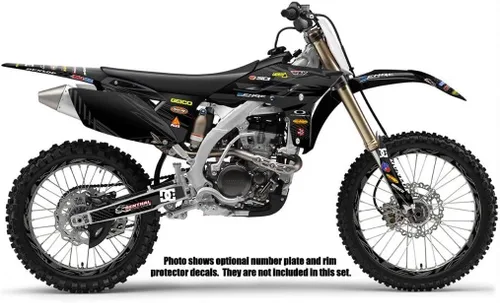 Miniatura 2 de 2007-2014 WR 250 F Mayhem Black Senge Kit de base gráfica compatible con Yamaha