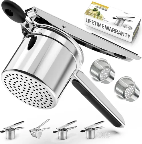 Miniatura 8 de SPEENSUN Potato Ricer, Heavy Duty Stainless Steel Potato Masher for Fluffy Mashed potatoes & Baby Food Dishwasher Safe, Easy Clean Ricer for