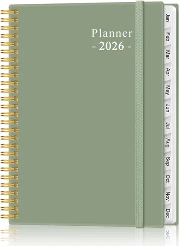 Miniatura 23 de Agenda de bolsillo 2026 - Agenda 2026 de enero de 2026 a diciembre de 2026, agenda 2026 con 12 pestañas, encuadernación de doble alambre, bolsillo