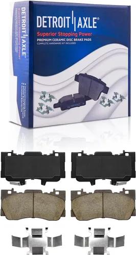 Miniatura 46 de Detroit Axle - Pastillas de freno de pinza de disco delantera izquierda para Impala Monte Carlo LeSabre Riviera DeVille Intrigue Bonneville - Juego