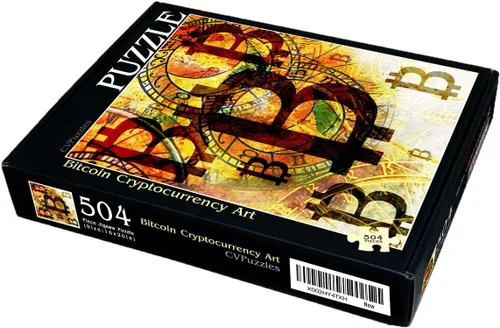 Miniatura 2 de CVPuzzles Bitcoin Cryptocurrency Art - Rompecabezas de 504 piezas (16 x 20 pulgadas)
