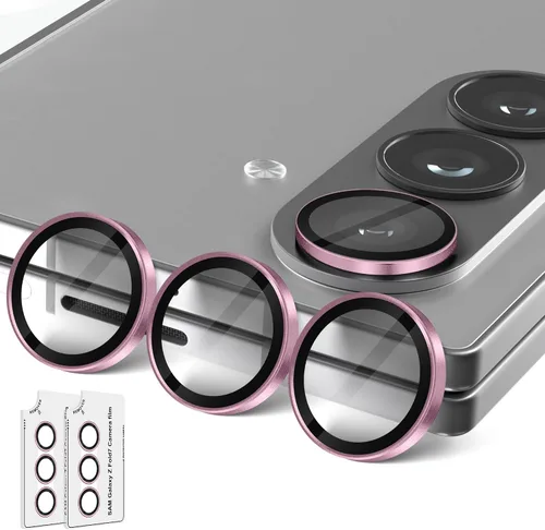 Miniatura 61 de Orzero Protector de lente de cámara compatible con Samsung Galaxy S25, bandeja de instalación de un solo paso, cubierta de vidrio con anillo