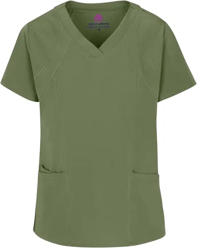 Miniatura 2 de Natural Uniforms Conjunto de ropa quirúrgica elástica para mujer
