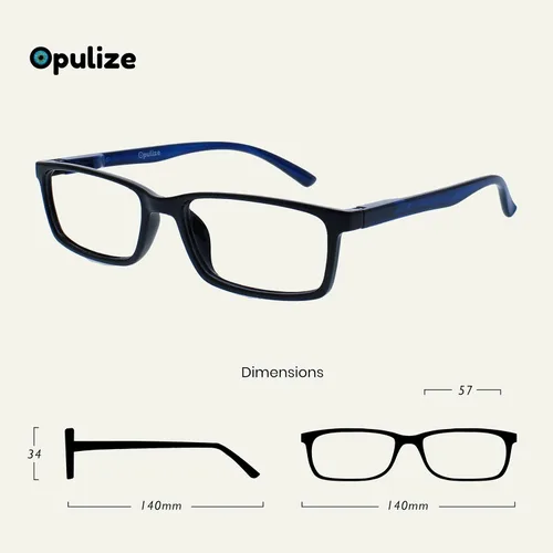 Miniatura 2 de OPULIZE SEE Gafas de Lectura con Bloqueo de Luz Azul para Mujeres y Hombres, Marco Estrecho, Bisagras de Resorte, Gafas para Computadora