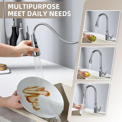 Miniatura 4 de Angle Simple Reemplazo de cabezal de grifo de cocina, rosca macho G de 1/2 o 13/16 pulgadas, prueba NSF/ANSI/CAN 61 y 372, piezas de repuesto