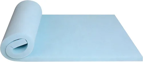 BLKMTY Cubrecolchón tamaño Queen, colchón de espuma viscoelástica ventilada de 3 pulgadas, colchón de memoria de gel, transpirable, suave, en una