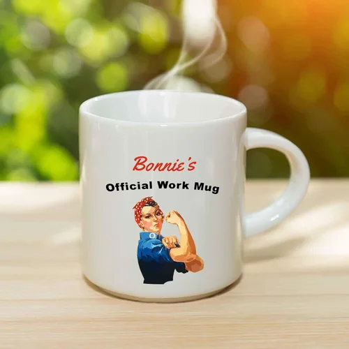 Miniatura 3 de Bonnie Taza de café – Taza de trabajo oficial de cerámica personalizada con nombre, idea de regalo personalizada para mujeres/niñas, regalo
