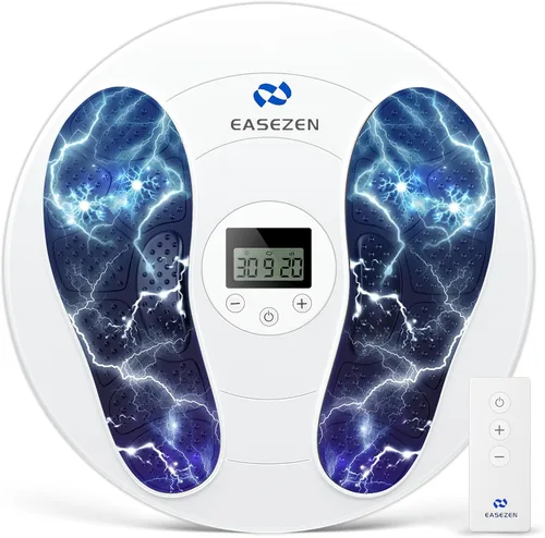 Miniatura 11 de EaseZen Masajeador de pies para neuropatía, estimulador de pies TENS EMS recargable con 10 modos, 20 intensidades, estimulador de circulación
