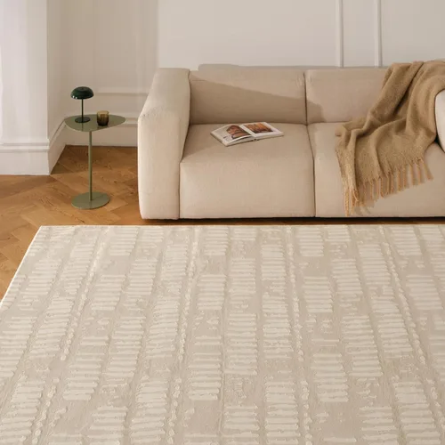Miniatura 2 de Revival Rugs Alfombra Shell de 4 x 6 pies para cocina, dormitorio, comedor, lavable, 100% reciclada, certificado Oeko-TEX, moderna, pelo mediano
