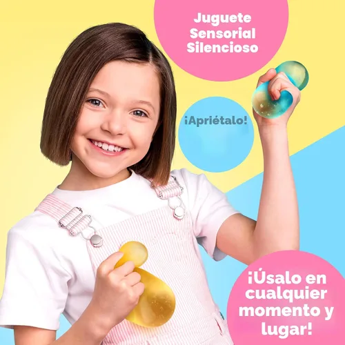 Miniatura 4 de ZaxiDeel Juguetes de Presión Cubo de Estrés Paquete de 3: Juguetes Sensoriales Llenos de Gel de Alta Densidad, Cubo de 2.1", Juguetes de Presión