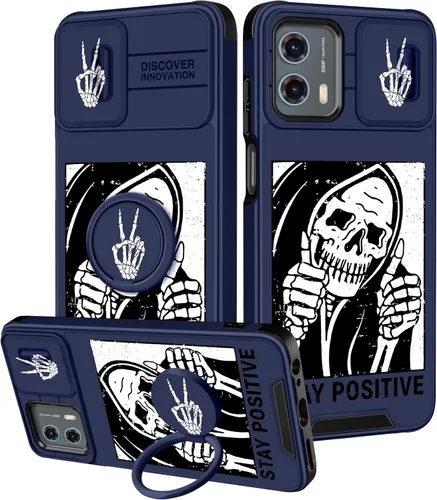 Miniatura 130 de Funermei Funda para Moto G Play 4G 2024 – Funda para teléfono para mujeres y niñas, diseño único de gato y libros, diseño único con funda