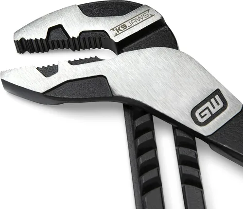 Miniatura 3 de GEARWRENCH Juego de alicates de mandíbula recta de lengüeta y ranura de material dual PITBULL K9 de 8", 10" y 12" - 82205CAZ