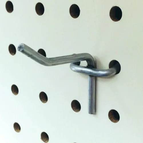 Ganchos de clavija de 1 pulgada, ganchos para panel de exhibición de tablero perforado, paquete de 40