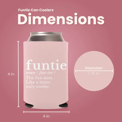 Miniatura 3 de Funtie Funcle - Enfriadores de latas, enfriadores de tía lata, enfriador de tío lata, aislantes divertidos para tía y tío, regalos para tía, regalos