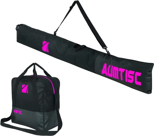 Miniatura 9 de AUMTISC Ski and Boot Bag Combo for Air Travel Flying, Padded Two-Piece Snow Ski Bags, Adjustable Length Ski Travel Bag for Skis Up to 200cm and