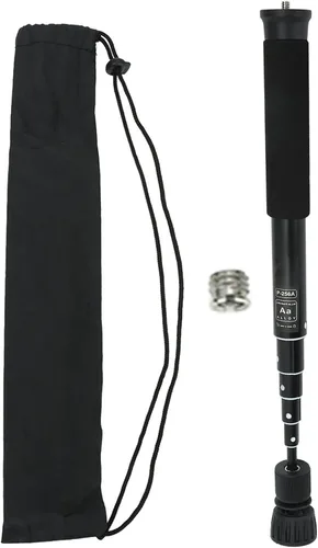 Miniatura 6 de Monopod de cámara de 48 pulgadas, poste extensible de 6 secciones, palo de Unipod telescópico resistente, monopie de fotografía portátil ligero