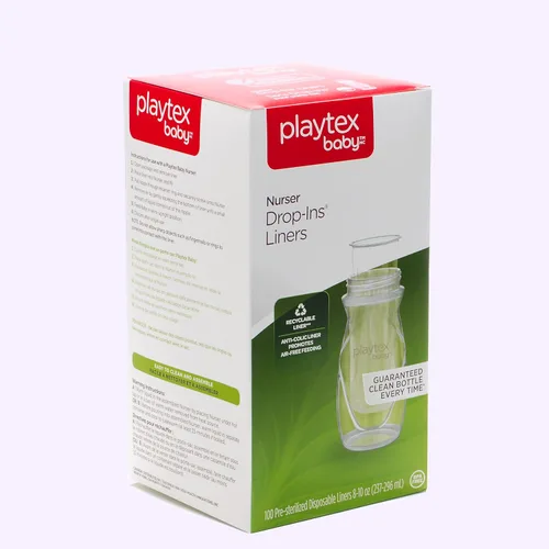 Miniatura 8 de Playtex Baby Nurser - Forros desechables preesterilizados para biberones de bebé, 4 onzas (100 unidades), anticólicos, reducción de gases, fáciles