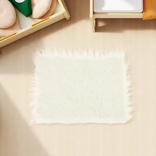 Miniatura 2 de KOMBIUDA Tapete de fotografía para bebé, color beige, de piel sintética, suave, flexible, no desprende pelusa, accesorios para fotos de bebé