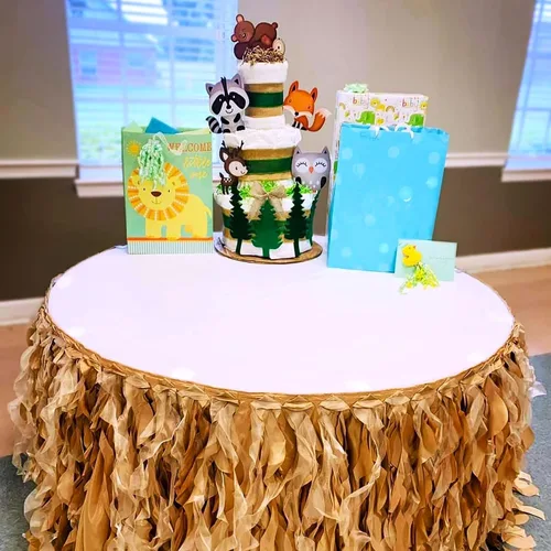 Miniatura 4 de Recortes de animales del bosque, 36 unidades, decoraciones de baby shower, recortes de criaturas grandes del bosque para temas de otoño o baby shower
