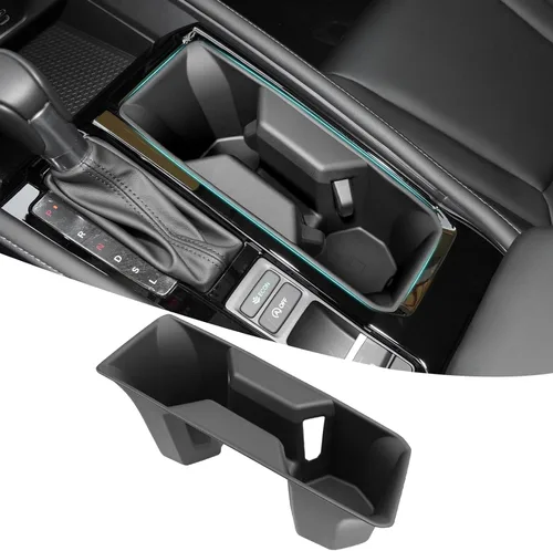 Miniatura 22 de Organizador de portavasos compatible con accesorios Chevy Equinox 2018-2024, sin ruido, a prueba de agua y polvo, TPE inserto para consola