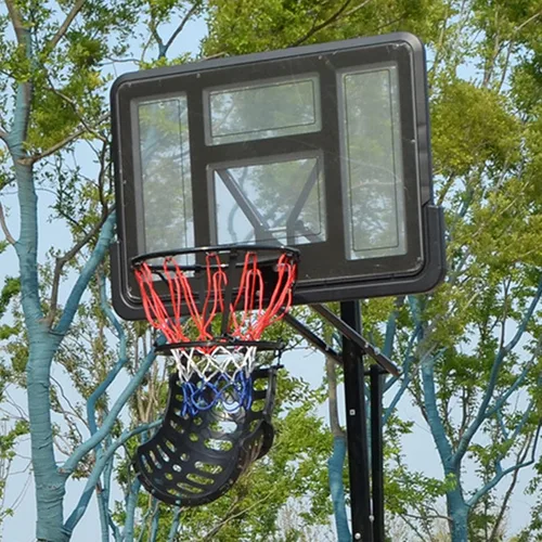 Miniatura 2 de Sistema de retorno de bola resistente al desgaste de alta resistencia conveniente baloncesto Hoop Ball sistema de retorno para baloncesto negro