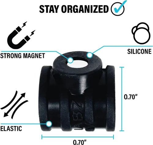 Miniatura 5 de Stick-O Pen Soporte magnético para lápices, capacidad para la mayoría de bolígrafos, lápices y marcadores finos. Ideal para refrigeradores, tableros