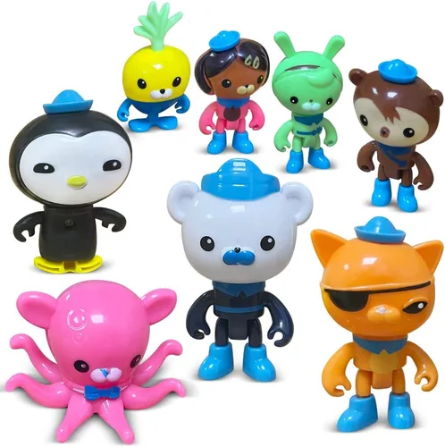 CHANECALL Figuras de Acción de Juguete, 8 Piezas Decoraciones de Figuras para Pastel, Set de Juego de Mini Figuras de Animales, Juego de Juguetes