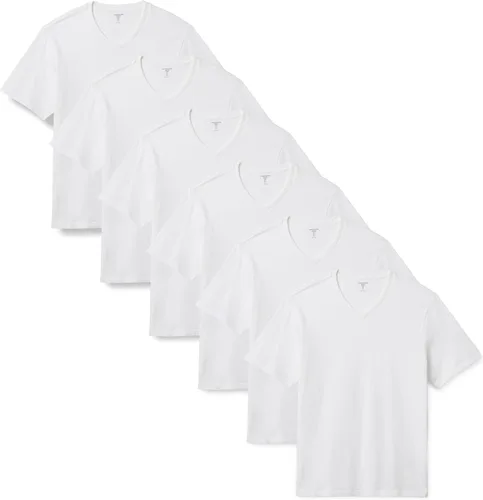 Miniatura 10 de Amazon Essentials Camiseta de manga corta con cuello redondo para hombre, ajuste regular, paquete de 6
