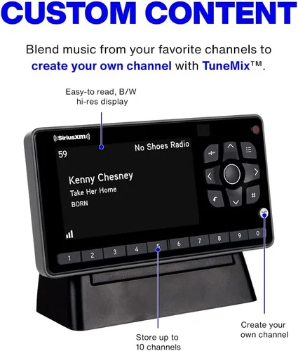 Miniatura 3 de SiriusXM SXEZR1H1 Onyx EZR Radio Satelital con Kit para el Hogar - Escucha SiriusXM en tu Sistema de Audio Doméstico o Altavoces Alimentados