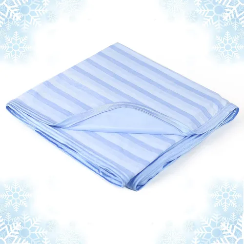 Miniatura 13 de Manta refrescante Ailemei Direct de doble cara para durmientes calurosos, efecto frío de doble cara, tamaño queen, ligera, transpirable, manta Rayas