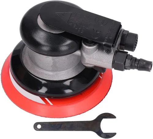 Lijadora orbital aleatoria del aire 12000Rpm Lijadora neumática de la palma de la aleación de aluminio Lijadora del coche del aire