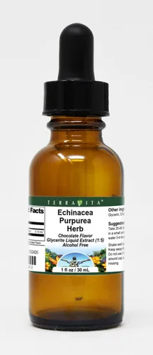 Echinacea Purpurea Herb Glicerite Extracto Líquido (1:5) - Sabor Chocolate (1 oz, ZIN: 522420)