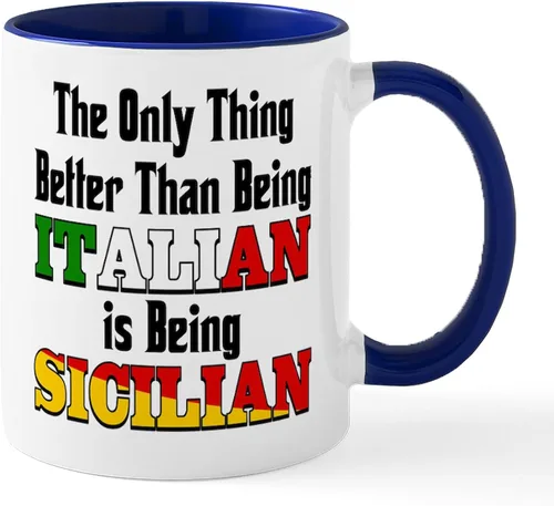 Miniatura 35 de CafePress Sicilia Mug - Taza de café de cerámica (11.0 fl oz)
