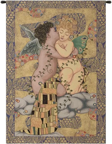 Miniatura 18 de Charlotte Home Furnishings Inc. The Kiss II - Tapiz italiano para colgar en la pared, 19 x 13 pulgadas, mezcla de algodón y poliéster, arte de pared