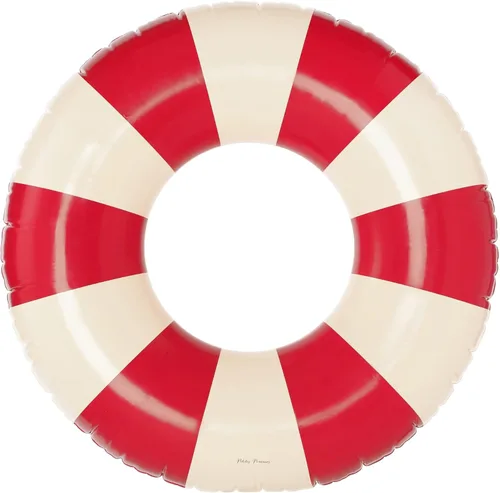 Miniatura 12 de Petites Pommes Flotador de piscina a rayas para niños y niños pequeños, tubo interior duradero, diseño de rayas clásico impreso a mano, dona