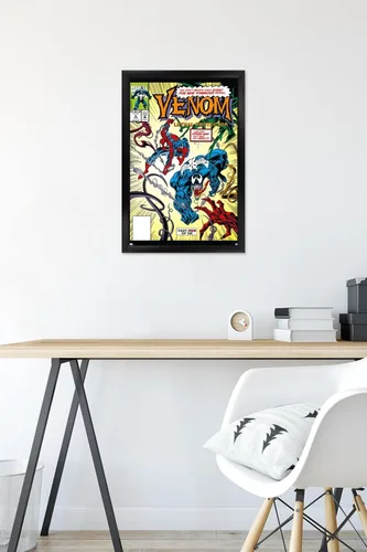 Miniatura 6 de Marvel Comics - Póster de pared Venom: Lethal Protector #5, 22.4 pulgadas de largo x 14.7 pulgadas de ancho, versión enmarcada en negro Versión