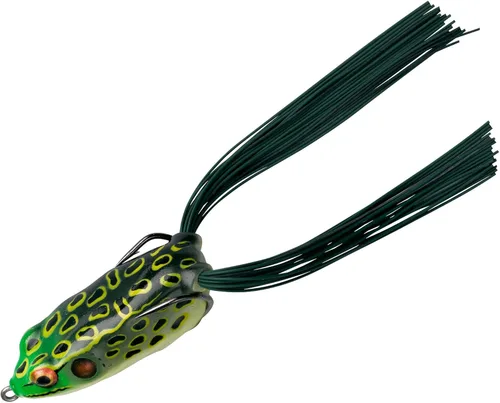 BOOYAH Pad Crasher Topwater Bass Pesca Hueco Cuerpo Rana Señuelo con ganchos sin malas hierbas Rana toro