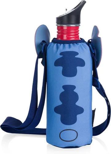Miniatura 3 de Picnic TIME Disney Shorts Bottle Cooler Tote, Insulated Water Bottle Holder with Adjustable Shoulder Strap for Travel Picnic Theme Parks, Fits 20 to