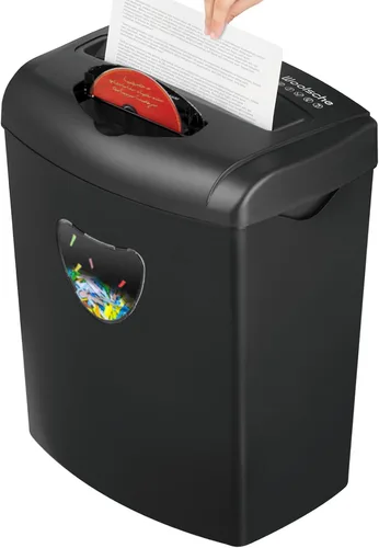 Miniatura 7 de Woolsche Trituradora de papel, corte cruzado de 16 hojas con cesta extraíble de 4.76 galones, nivel de seguridad P-4, papel triturador de diseño