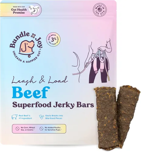 Miniatura 24 de Bundle x Joy Rise & Shine - Golosinas de pollo para perros, bolsa de 5 onzas, superalimento natural, maíz, aves, soja y granos, golosinas