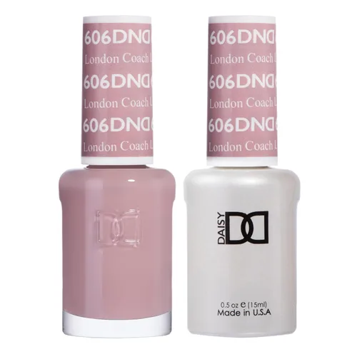 DND - Juego de esmaltes de gel, colección beige nude, esmalte de gel UV/LED y esmalte de uñas secado al aire, dúo de esmalte a juego sin astillas,